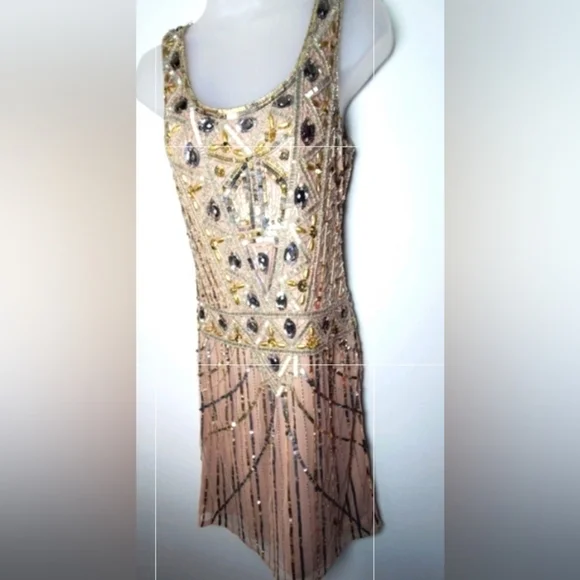 Frock And Frill Beaded Mini Dress - Picture 1 of 8